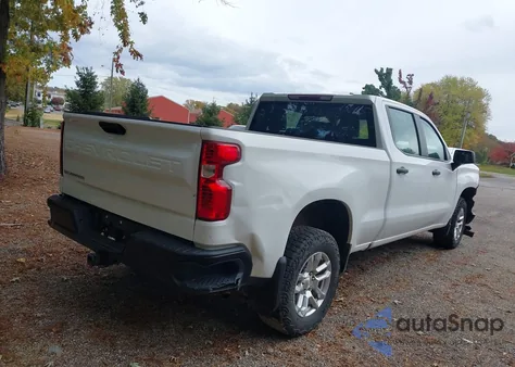 2023 Chevrolet Silverado 1500 4Wd Standard Bed Wt из США, поврежденный, VIN 3GCUDAEDXPG301324